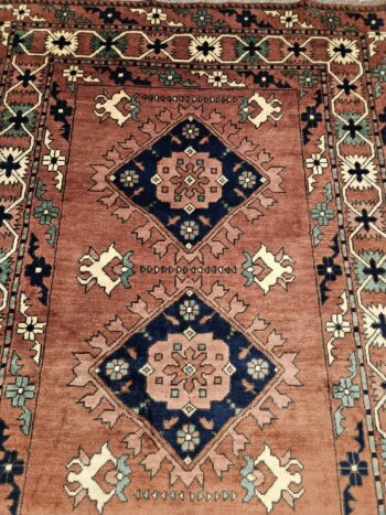 167x124 vintage handgeknoopt oosters tapijt kazak ID27898 - Afbeelding 2