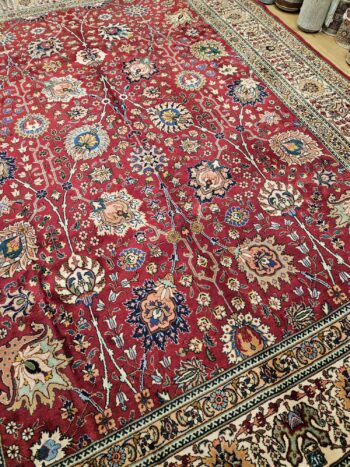 395x290 vintage handgeknoopt perzisch tapijt tabriz ID27836 - Afbeelding 2