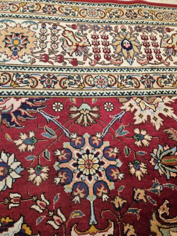 395x290 vintage handgeknoopt perzisch tapijt tabriz ID27836 - Afbeelding 3